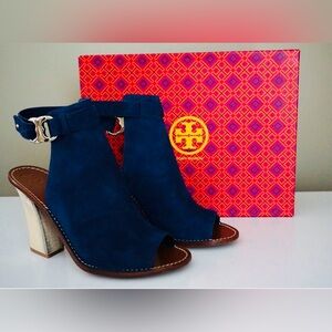 NWOT Tori Burch Size 10 Peep Toe Heeled Sandal